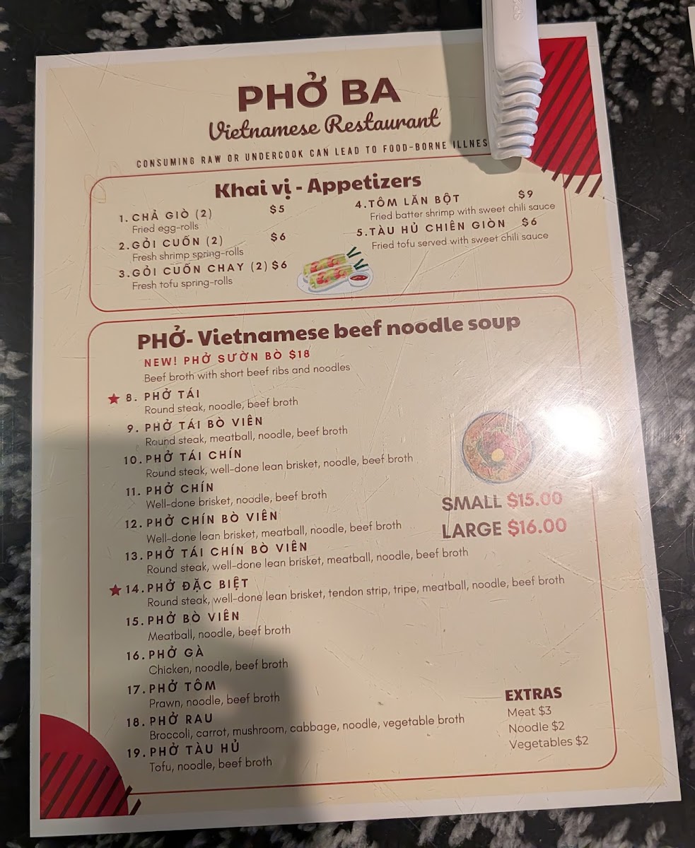 Phở Ba Menu - Image 5